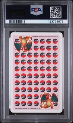 1998 POKEMON STADIUM RED VERSION PLAYING CARDS ACE OF CLUBS EEVEE PSA 8 - Image 2
