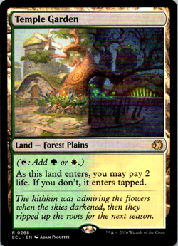 Temple Garden #268 || MTG - Lorwyn Eclipsed || 2026 - Image 1