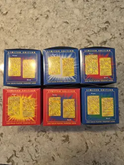 1999 Burger King Pokemon 23 K Gold Plated Sealed Set W/ 2 Bonus Bags - Image 5