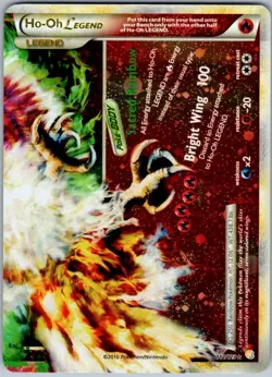 Pokemon TCG Ho-Oh Legend Bottom Heartgold Soulsilver 112/123 Holo Rare NM - Image 1
