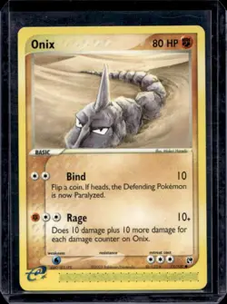 2003 Pokemon EX Sandstorm Onix #71/100 - Image 1