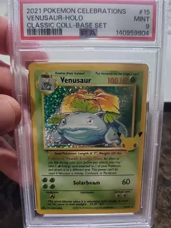 2021 Pokemon Celebrations - Classic Coll - Venusaur - Holo - 15/102 - PSA 9 - Image 1