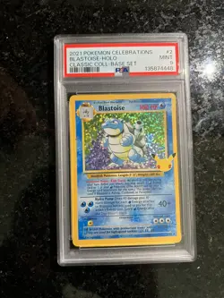Pokemon TCG Blastoise Celebrations 25th Anniversary Edition PSA 9 MINT - Image 1