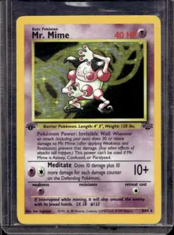 1999 Pokemon Jungle 1st Edition Mr. Mime #6/64 - Image 1