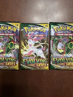 Pokemon TCG: Sword & Shield- (3)Evolving Skies Booster Packs- NEW/FACTORY SEALED - Image 3