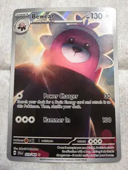 Pokemon TCG Shrouded Fable Bewear 79/64 Holo Illustration Rare NM-MT!! - Image 1