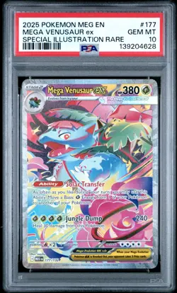 2024 Pokemon Mega Venusaur Ex Special Illistrations Rare PSA 10 Gem Mint #177 - Image 1
