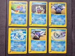 Pokemon TCG Expedition Base Set 165 Water Type Uncommon/Common NM Lot - Image 1