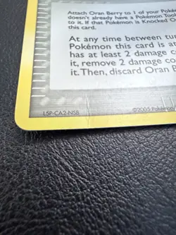 Pokemon TCG- Oran Berry- 80/106- Reverse Holo Rare Stamped- EX Emerald- MP - Image 3