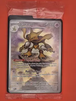 Alakazam Pokemon TCG Mega Evolution ETB Black Star Promo MEP009 Sealed - Image 1