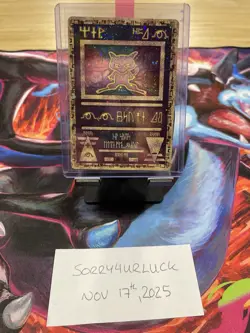 Ancient Mew Movie Promo Ultra Rare Pokemon Card - HP/DMG - Image 1