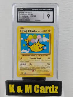 Flying Pikachu 110/108 - Evolutions - Graded Pokemon - CGC 9 - Image 1