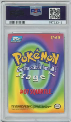 1999 Pokemon Squirtle #E7 Movie Edition Foil - (PSA 8 NM‑MT) - Image 2