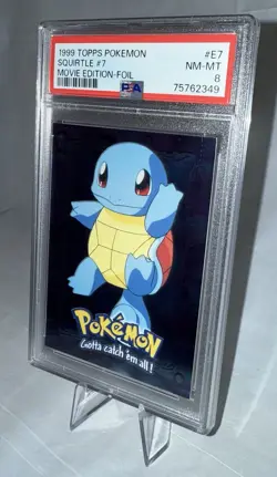 1999 Pokemon Squirtle #E7 Movie Edition Foil - (PSA 8 NM‑MT) - Image 3