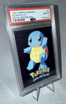 1999 Pokemon Squirtle #E7 Movie Edition Foil - (PSA 8 NM‑MT) - Image 4