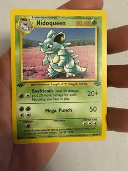 1999 Pokemon - 1st Edition Nidoqueen Non-Holo Rare - Jungle 23/64 - WOTC - Image 2