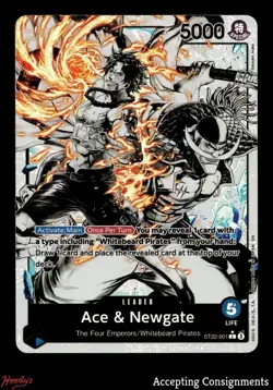 2025 One Piece Card Game Starter Deck 22 #ST22001 Ace & Newgate ALT ART - Image 1