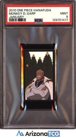 One Piece 2010 Monkey D. Garp January One Piece Hanafuda PSA 9 - Image 1