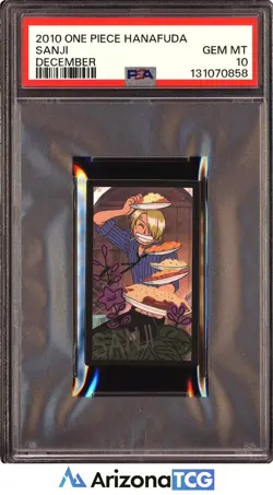 One Piece 2010 Sanji December One Piece Hanafuda GEM MINT PSA 10 - Image 1