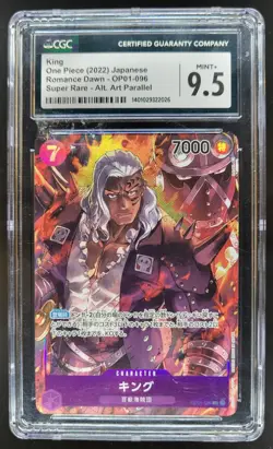 2022 One Piece Romance Dawn King Alternate Art #OP01-096 CGC 9.5 BH5 - Image 1