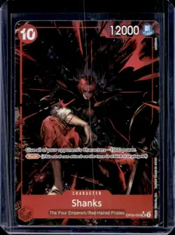 2024 One Piece Emperors in the New World Shanks Alt Art VAR #OP09-004b - Image 1