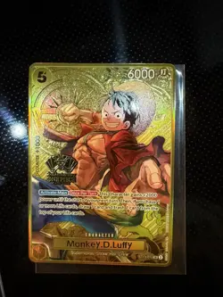 One Piece English ST13 2nd Anniversary Super Rare #015 gold Monkey.D.Luffy - Image 3