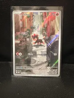 Pokemon TCG Litleo IR 139/132 Illustration Rare Pokemon Card Mega Evolution - Image 1