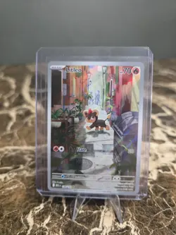 Pokemon TCG Litleo IR 139/132 Illustration Rare Pokemon Card Mega Evolution - Image 1