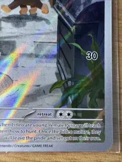 Pokemon TCG Litleo IR 139/132 Illustration Rare Pokemon Card Mega Evolution - Image 3