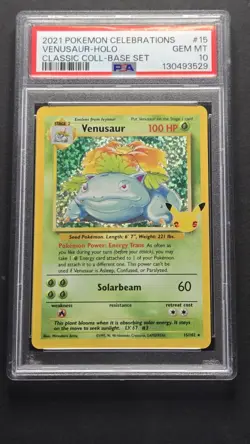 PSA 10 Celebrations Venusaur 15/102 Classic Collection Pokemon 2021 - Image 1