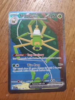 Pokemon Scarlet & Violet Base Set Spidops EX Special Illustration Rare 243/198 - Image 1