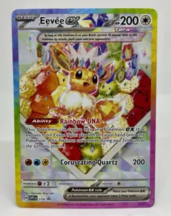 Pokemon TCG Eevee EX 174 Prismatic Evolutions SPC Promo Card (NM Condition) - Image 1