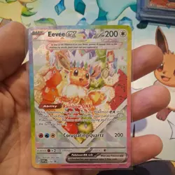 Pokemon TCG Eevee EX 174 Prismatic Evolutions SPC Promo Card (NM Condition) - Image 1