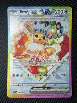 Pokemon TCG Eevee EX 174 Prismatic Evolutions SPC Promo Card (NM Condition) - Image 1