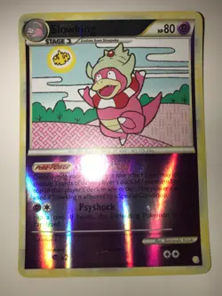 Pokemon TCG Slowking Heartgold & Soulsilver 12/123 Reverse Holo Holo Rare LP/NM - Image 1