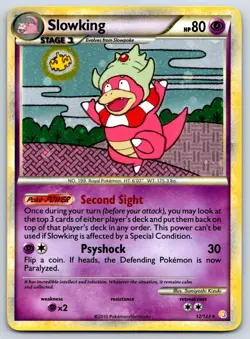 Slowking (Holo Rare) HeartGold & SoulSilver 12/123 Rare Pokemon Card NM - Image 1