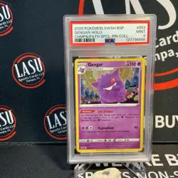 2020 POKEMON CHAMPION'S PATH SPECIAL PIN COLL. GENGAR #SWSH052 PSA 9 MINT - Image 1
