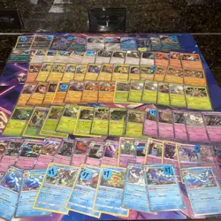 POKEMON HOLO BULK LOT 75+ MULTIPLE SETS ALL NM OR LP GOOD FOR SET BUILDING - Image 1