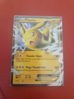 Pokemon Pikachu TCG Holo Black Star Promos Card EX XY174 - Image 1