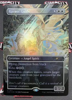 MTG FOIL Karmic Guide- DAMAGED -Secret Lair Drop Magic the Gathering Card # 1911 - Image 1