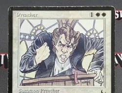 MTG Preacher- DAMAGED -The Dark Magic the Gathering Card # 016 - Image 3