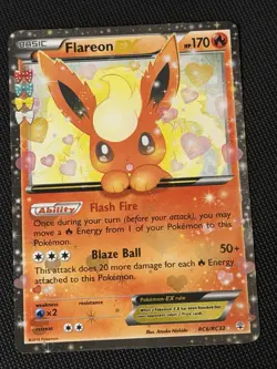 Flareon EX RC6-32 Generations Radiant Collection Holo Card LP Condition - Image 1