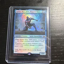 Spider-Man 2099 Miguel O’Hara 0008 Mint Holo Ultra Rare Chase Card Marvel - Image 1