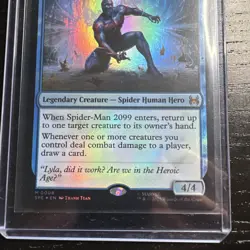 Spider-Man 2099 Miguel O’Hara 0008 Mint Holo Ultra Rare Chase Card Marvel - Image 3