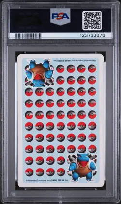 1998 POKEMON STADIUM BLUE VERSION PLAYING CARDS JACK OF CLUBS GASTLY PSA 9 - Image 2
