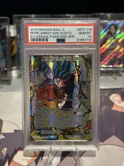 PSA 10 Dragon Ball Super Card Games 2019 Meteoric Energy SSB Vegito BT7-118 SPR - Image 1