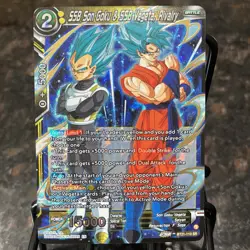 SSB Vegeta & SSB Son Goku Rivalry BT21 SR Foil Dragon Ball Super Card Game | NM - Image 1