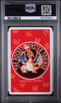 1996 POKEMON RED VERSION PLAYING CARDS ACE OF DIAMONDS #001 BULBASAUR PSA 4 - Image 2