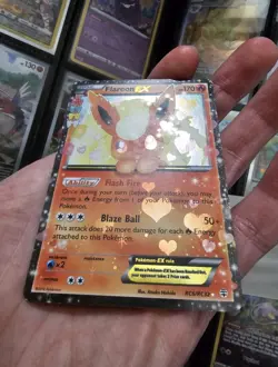 Pokemon TCG Flareon EX Holo Rare Card RC6/RC32 Generations Full Art - Image 2
