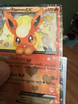 Pokemon TCG Flareon EX Holo Rare Card RC6/RC32 Generations Full Art - Image 5